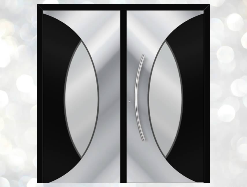 470 Double Entry Door - Black