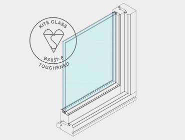 Toughened glass diagram