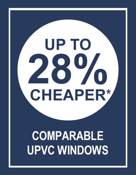Lower cost white uPVC windows